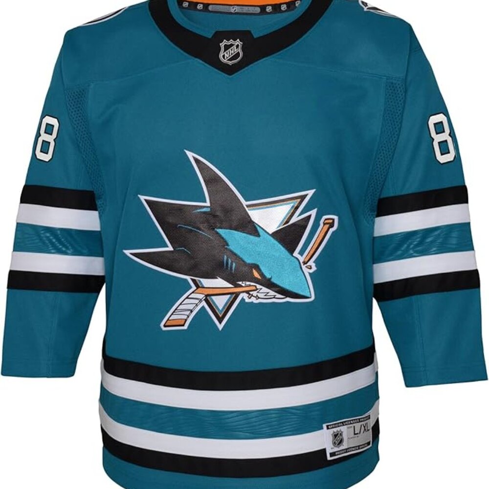Adidas Brent Burns San Jose Sharks Authentic Teal NHL Hockey Jersey Home Size 54